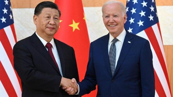 US Presidnet Joe Biden China Xi Jinping meets