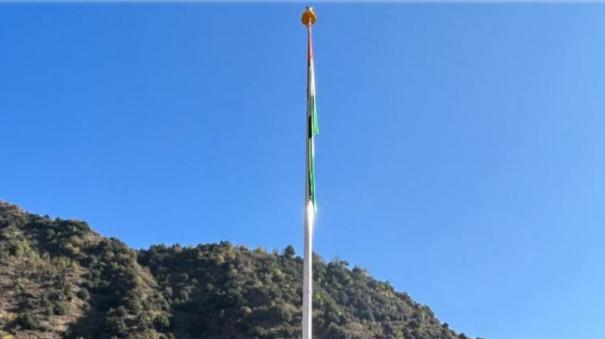 104 feet high national flag on Kashmir border