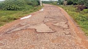 damaged-road-between-pazhaverkadu-kattupalli