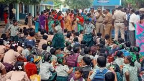 teacher-arrested-in-pocso-act-near-vikrawandi-villagers-protest