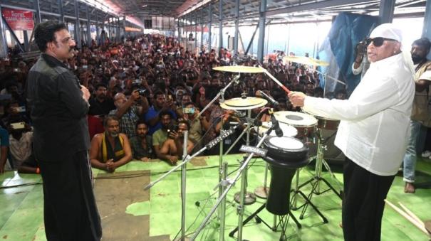 Drums Sivamani s music concert at Sabarimala