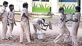 students-digging-soil-work-in-tiruvannamalai