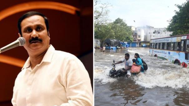 Anbumani insists the TN government to prevent infectious diseases from Stagnant rainwater in Chennai