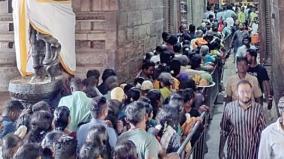 large-number-of-ayyappa-and-murugan-devotees-have-darshan-at-azhagar-temple