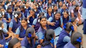 school-girls-strike-on-coimbatore