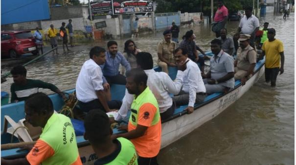 central team inspects the rain and flood damage in Thoothukudi