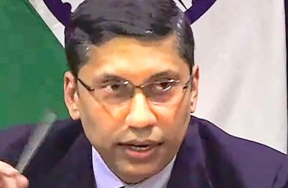 Pakistan’s support for terrorism is known to everyone: the Indian Ministry of External Affairs