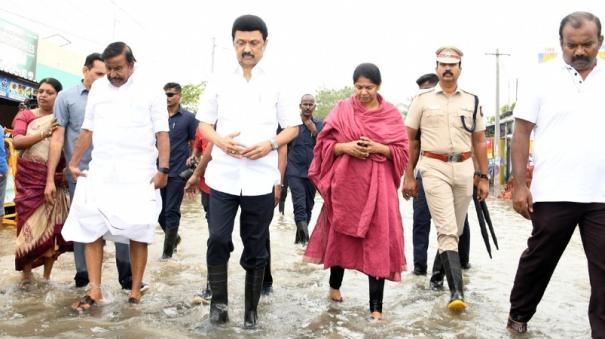 cm announced relief Rs 6000 for family in Nellai Thoothukudi worst affect taluks