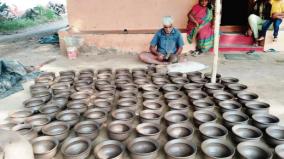 pongal-pot-making-work-intensifies-on-krishnagiri-district