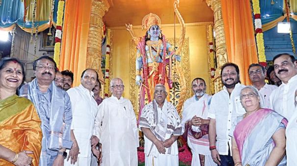 Inauguration of Ramar statue at Venkateswara Perumal temple in T.Nagar