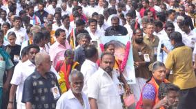 dmdk-leader-vijayakanth-demise-peace-rally-by-all-parties-in-madurai