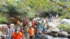 devotees-are-prohibited-from-going-to-sathuragiri-due-to-continuous-rain