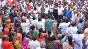 attack-on-deputy-mayor-office-house-cpi-m-party-protest-madurai