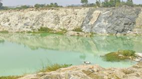 discolored-water-due-to-mixed-sewage-on-mettur-dam-overflow-drain-area