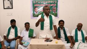 farmers-association-leader-p-r-pandian-announced-protest-against-govt