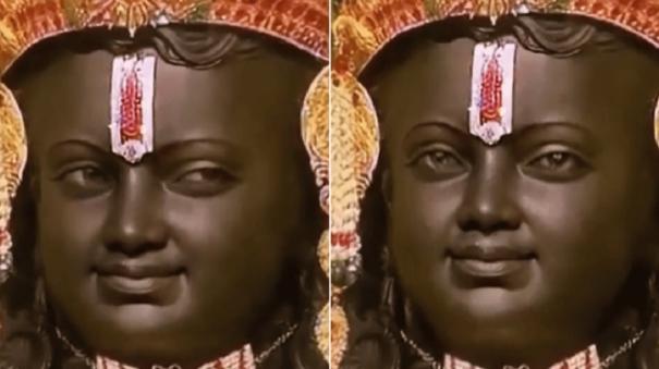 Ram lalla blinking eyes AI video amazed netizens