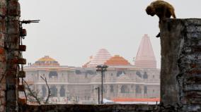 monkey-entered-the-sanctum-sanctorum-of-ayodhya-ram-temple