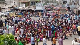 hill-villagers-block-the-road-for-request-road-feciity