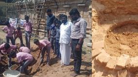 discovery-of-ancient-well-enclosure-at-kumbakonam-panchavanmadevi-temple
