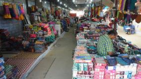 due-to-the-non-arrival-of-out-of-state-traders-the-total-trade-on-erode-textile-market-has-been-affected