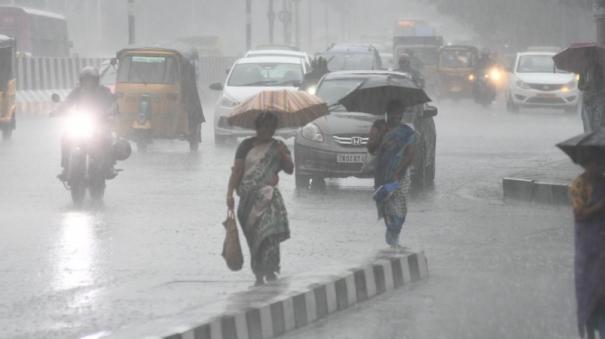 chance for rain in southern districts today tomorrow