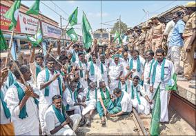 farmers-involved-in-train-strike-arrested-in-thanjavur