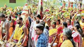 hosur-masaniyamman-temple-gundam-festival-procession-of-women-carrying-paal-kudam