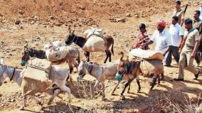donkey-carrying-of-polling-equipment-up-the-hill-came-to-an-end-on-dharmapuri