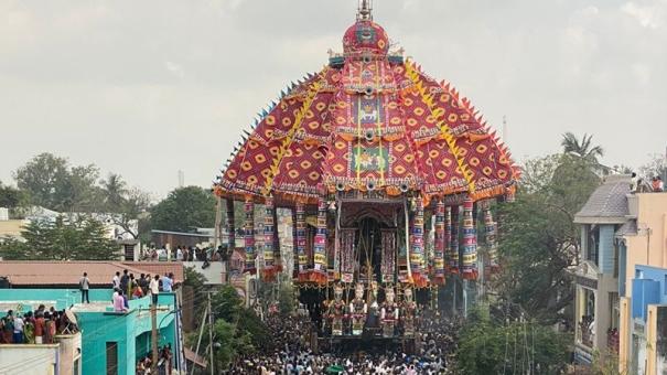 Thiruvarur Thiyagarajar Swami temple Azhi Therottam begins