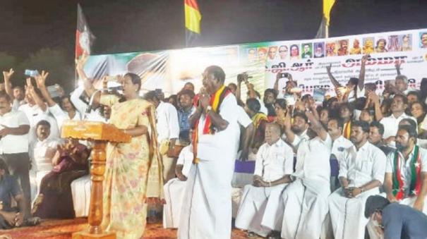 “The Soul of Vijayakanth is in Rishivanthyam” - Premalatha Speech @ Kallakurichi