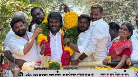 dmdk-candidate-vijaya-prabhakaran-election-campaign-at-sivakasi