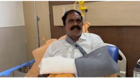 bjp-executive-who-amputated-his-finger-for-annamalai-admitted-to-hospital
