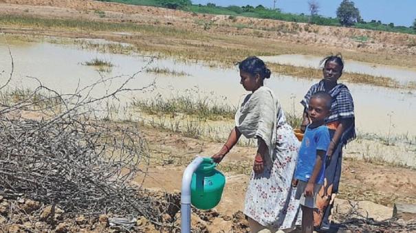 Villagers Suffer Without Drinking Water for Months @ Sivaganga