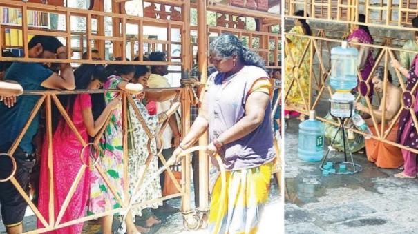 Special Arrangement to Cool Summer Heat at Tiruvannamalai Annamalaiyar Temple