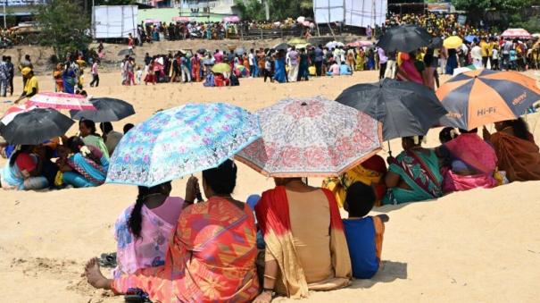 104 degrees Fahrenheit at seven places in Tamil Nadu