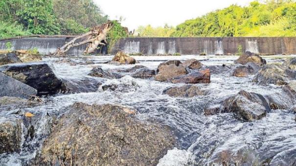 Flooding on the Estuary of Main Vaigai Due to Rain on Varusanadu Hills