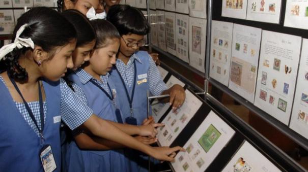 Stamp Collection Training for School Students by Department of Posts