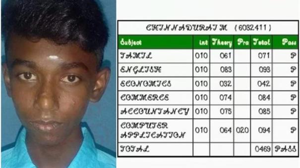 Boy who became victim of caste discrimination in Nanguneri scores good in Plus 2 board exam