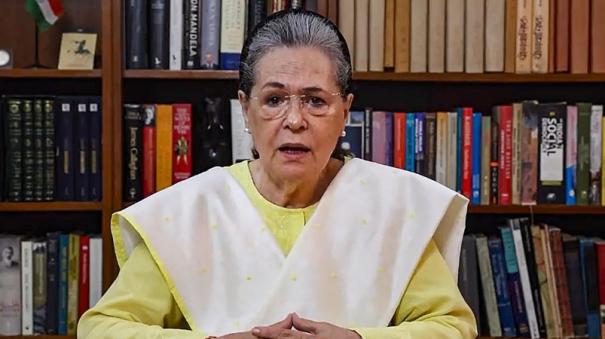 Sonia Gandhi attacks PM Modi BJP in video message