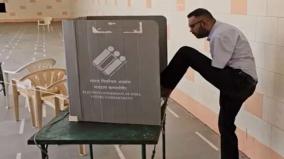 a-differently-abled-person-voted-using-his-foot