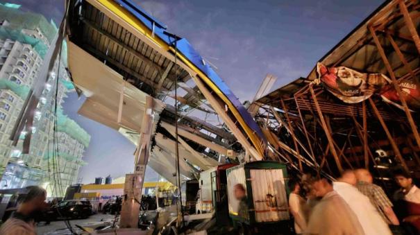 mumbai hoarding collapse death toll rises to 14