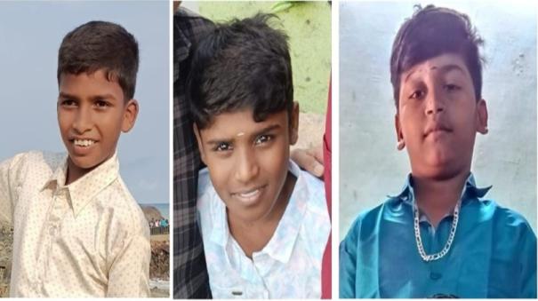 three school students drowned in well karur