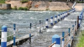 water-inundated-the-vaigai-dam-footbridge-blocking-the-passage-of-tourists