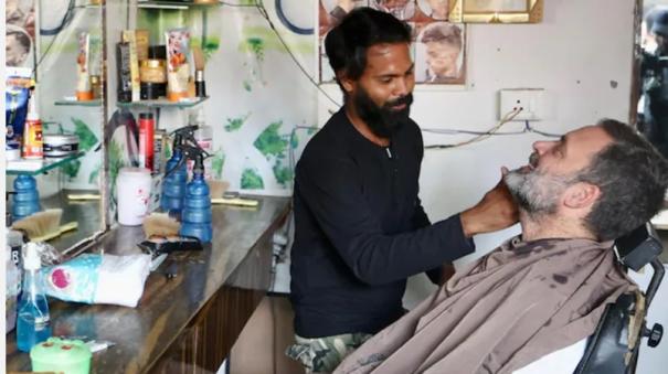 Rahul barbershop in Raebareli block is becoming popular