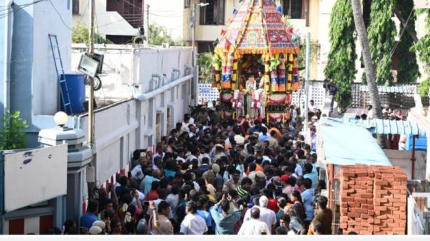 Vaikasi Visakha Brahmotsava procession at Vadapalani Murugan Temple