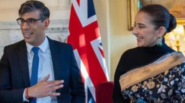 Manisha Koirala meets UK PM Rishi Sunak photos gone viral