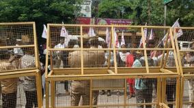 trichy-indian-students-union-staged-protest-demanding-the-cancellation-of-the-neet-exam