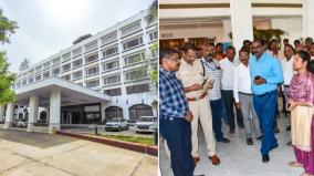 tamil-nadu-tourism-department-comes-with-police-to-take-over-srm-hotel-in-trichy