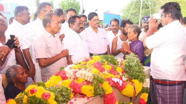 kuwait fire victim Ramu body cremated in his hometown