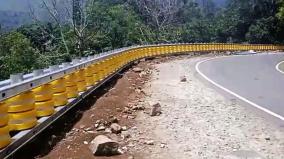 kodaikanal-roller-cross-barricades-on-mountain-roads-to-prevent-road-accidents